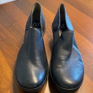 Fly London, black, leather shoes, excellent condition